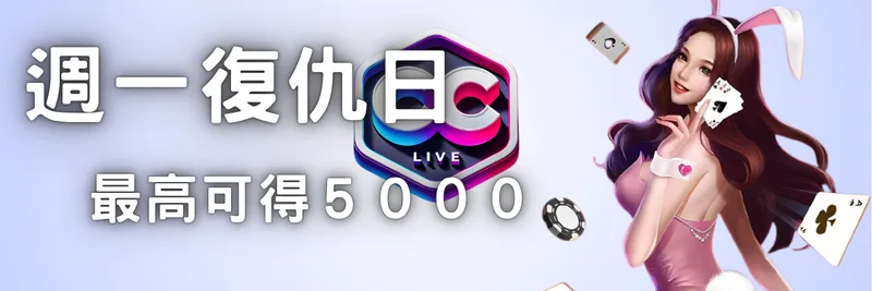 彩城CC LIV娛樂城優惠：周一復仇日